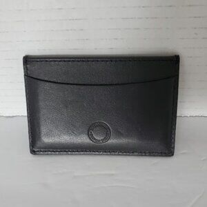 Tiffany & Co EUC Black Leather Card Holder Case Wallet